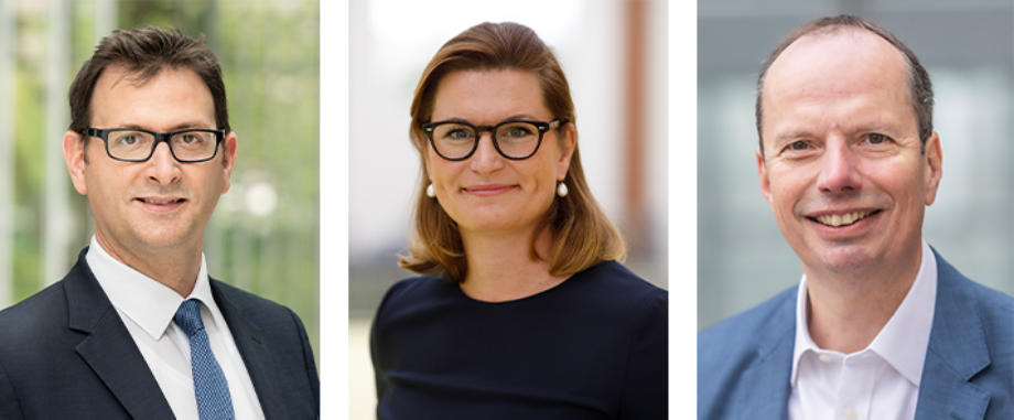Der Vorstand der Stadtwerke Düsseldorf: Julien Mounier, Dr. Charlotte Beissel und Jan Huth