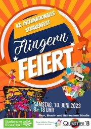 Plakat des 43. Internationalen Straßenfestes in Flingern