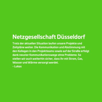 Homeoffice - Netzgesellschaft Düsseldorf - Statement