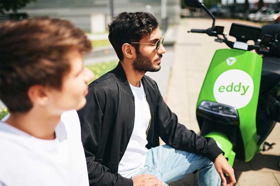 eddy, das E-Roller Sharing Angebot der Stadtwerke Düsseldorf