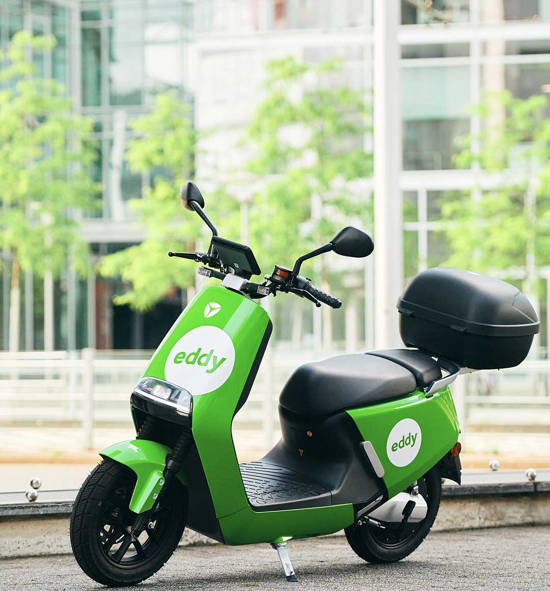 eddy: Elektroroller mieten / E-Scooter sharing