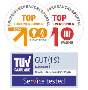 Top-Lokalversorger sowie TÜV Saarland: Die Stadtwerke Düsseldorf sind ausgezeichnet