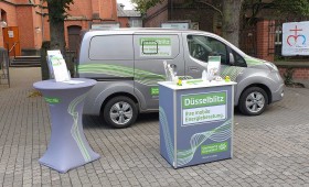 Der Düsselblitz, die mobile Energieberatung der Stadtwerke Düsseldorf