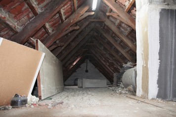 Foto eines nicht gedämmten Daches