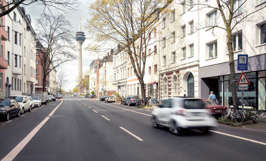 Parkplatzmanagement: Parkplatzsuche auf dem Fürstenwall in Düsseldorf