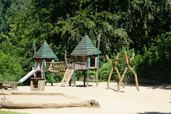 Kinderspielplatz im Wildpark. © Gartenamt Stadt Düsseldorf