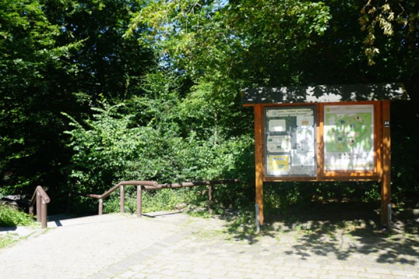 Infotafel im Wildpark. © Gartenamt Stadt Düsseldorf