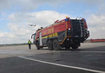Bereit für den Dienst am Flughafen der Landeshauptstadt – der „Panther“ mit der Kennung 29/9.