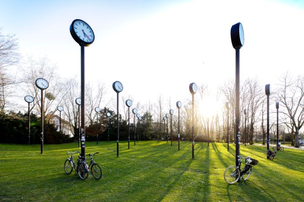Das Zeitfeld im Volksgarten in Düsseldorf