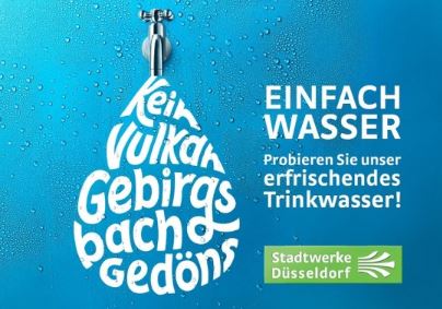 Trinkwasserkampagne der Stadtwerke Düsseldorf